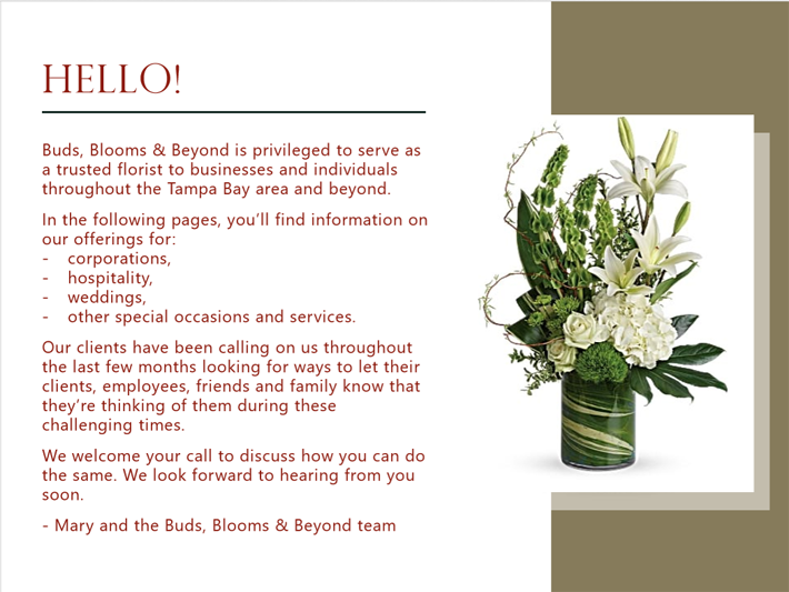 About Buds, Blooms & Beyond Tampa, FL Florist